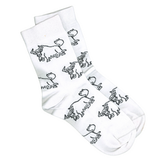 THUS Join the Herd Yak Socks White
