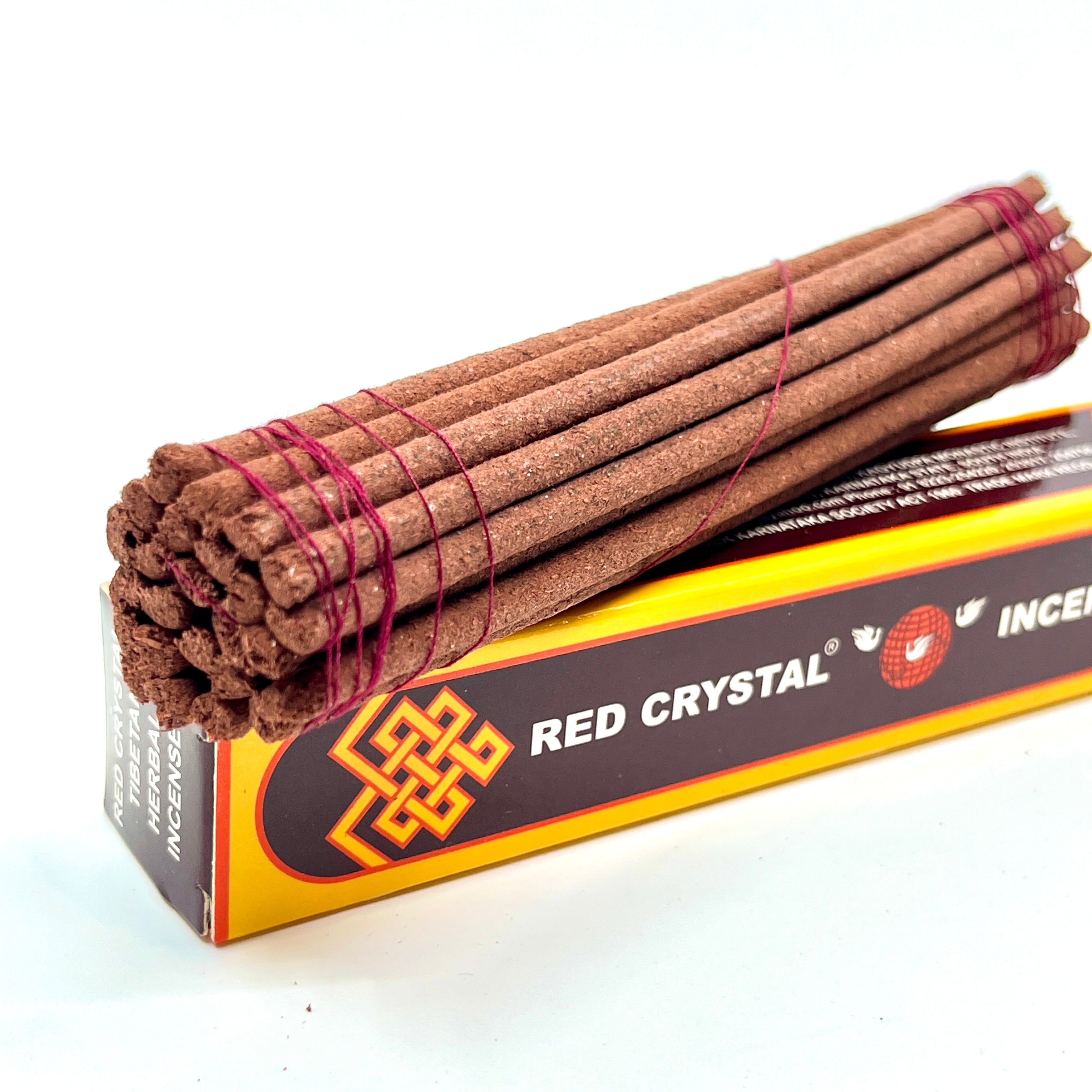 Short Red Crystal Incense
