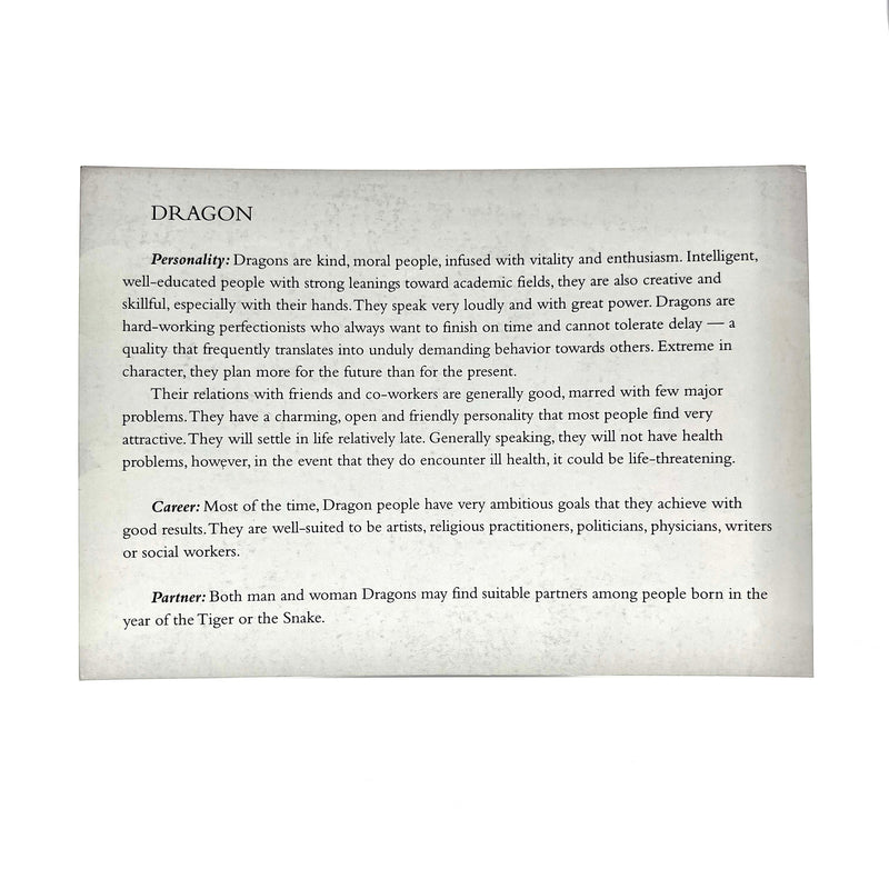 Tibetan Animal Sign Cards - Dragon image 2