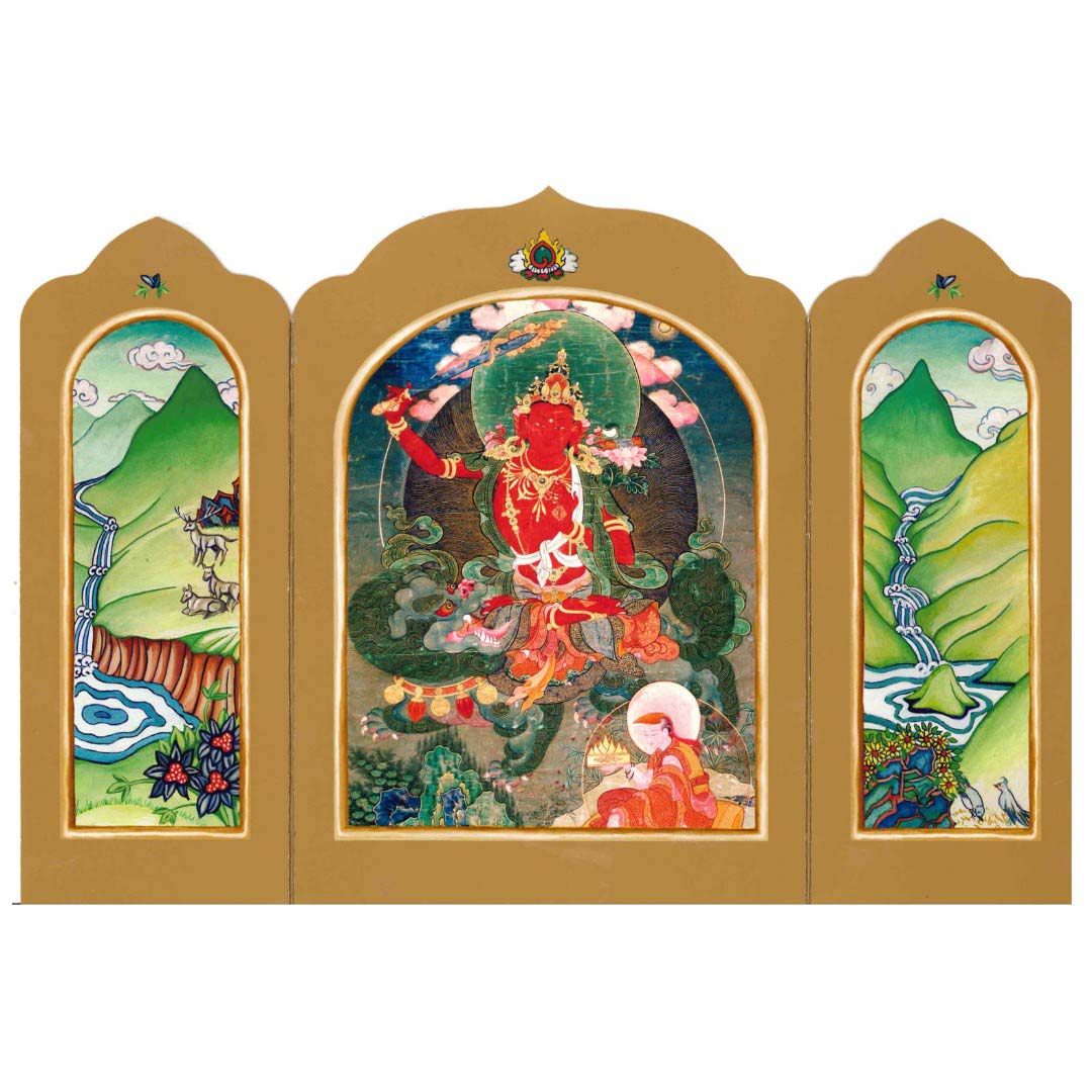 Bodhisattva Manjushri Traveling Altar Card