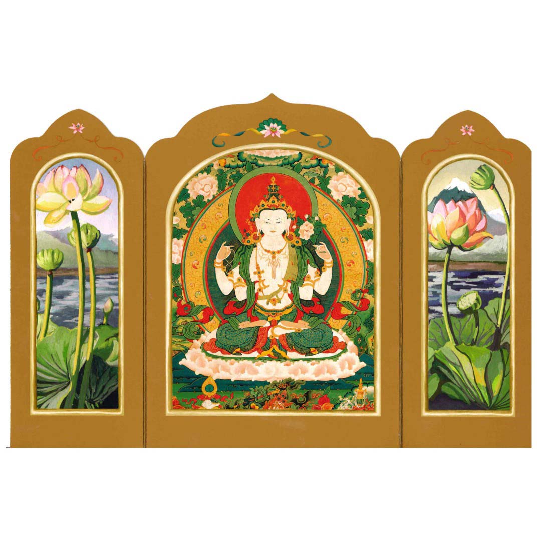 Bodhisattva Avalokiteshvara Traveling Altar Card