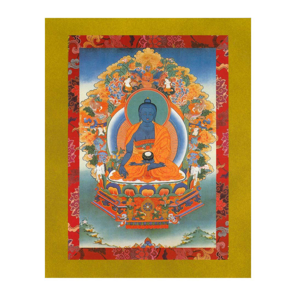 Medicine Buddha Sacred Art Card (8X10)