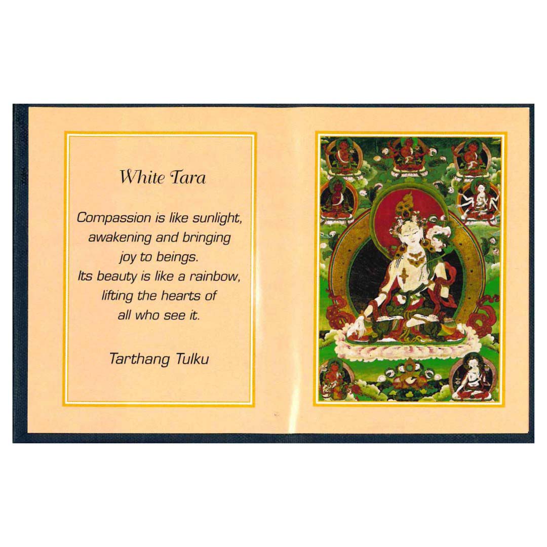 White Tara Folding Thanka