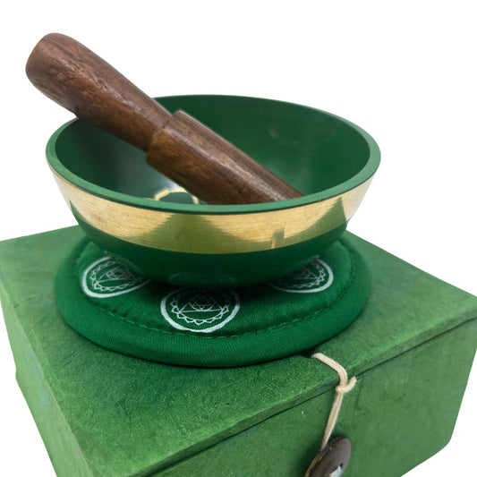 Chakra Singing Bowl - Green - TIBET HOUSE US NYC
