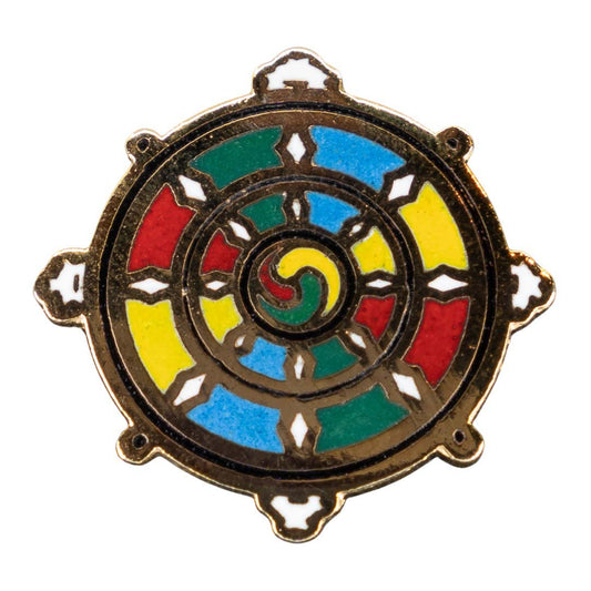 Dharma Wheel Enamel Pin