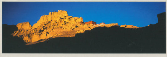 Tsaparang Gompa - Guge, West Tibet Panorama Card - TIBET HOUSE US NYC