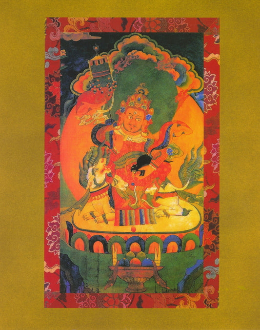 Shri Vaishravana Sacred Art Card (8X10) - TIBET HOUSE US NYC