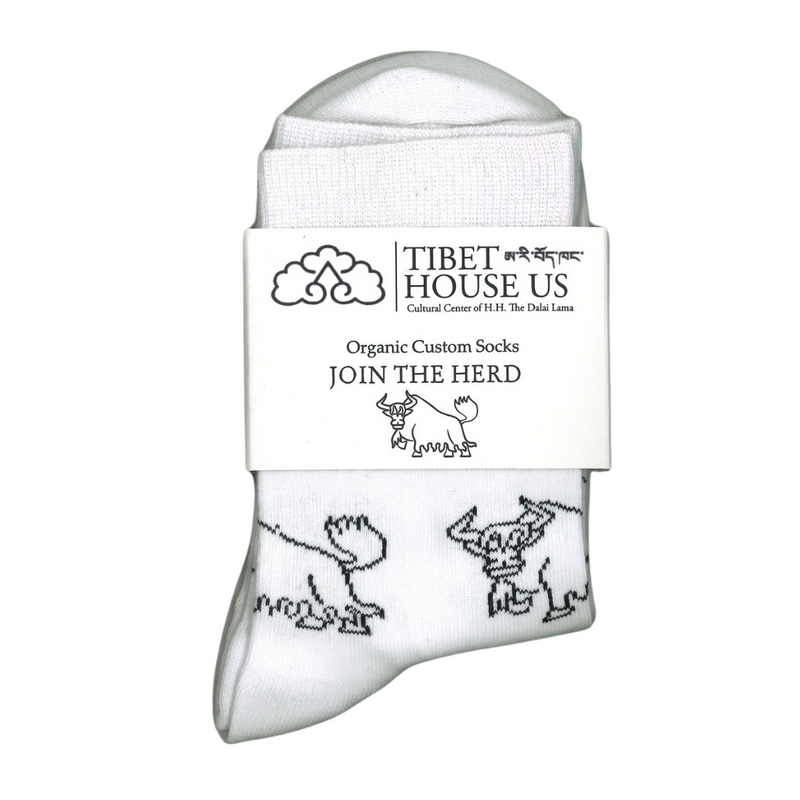 THUS Join the Herd Yak Socks White image 2