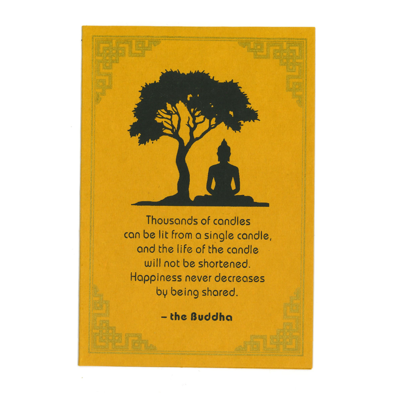 Buddha Quote Greeting Card: Thousands of Candles image 1