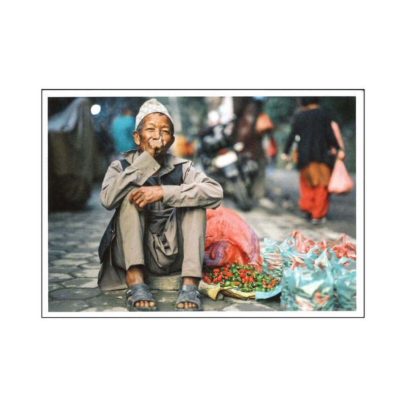 Typical Street Vendor Postcard image 1