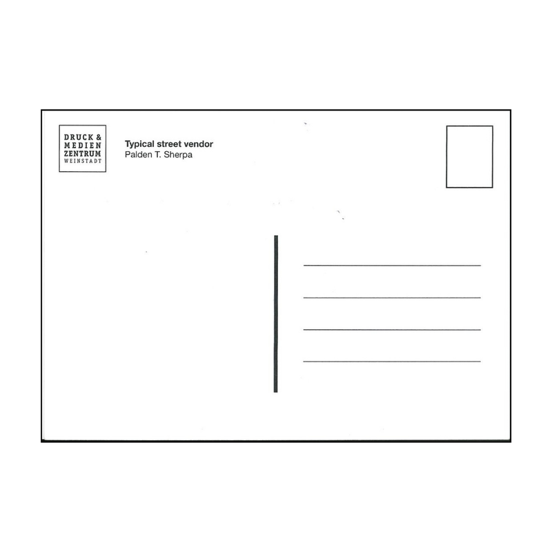 Typical Street Vendor Postcard image 2