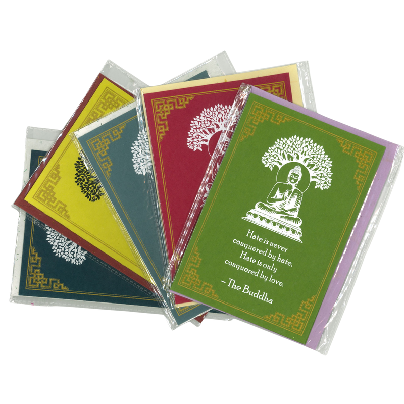 Buddha Quote Greeting Card: LOVE & HATE image 2