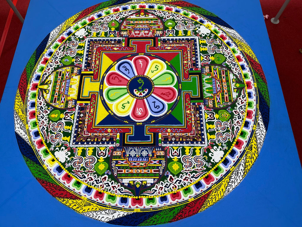 Green Tara Sand Mandala | with Geshe Lobsang Samstan and Gyabung Tulku Rinpoche