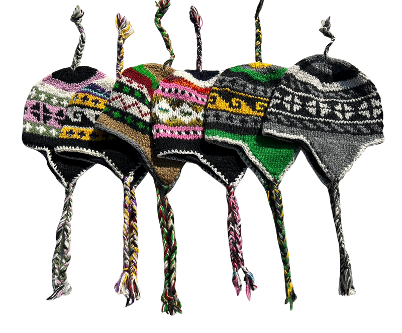 Wool Handknit Earflap Beanie image 4