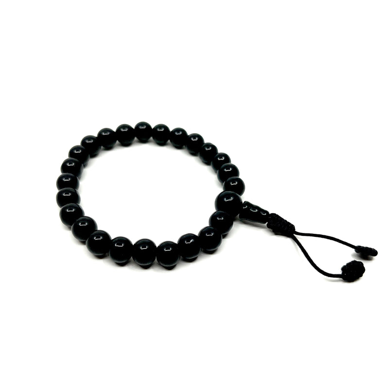 Black Onyx Gemstone Adjustable Bracelet image 1