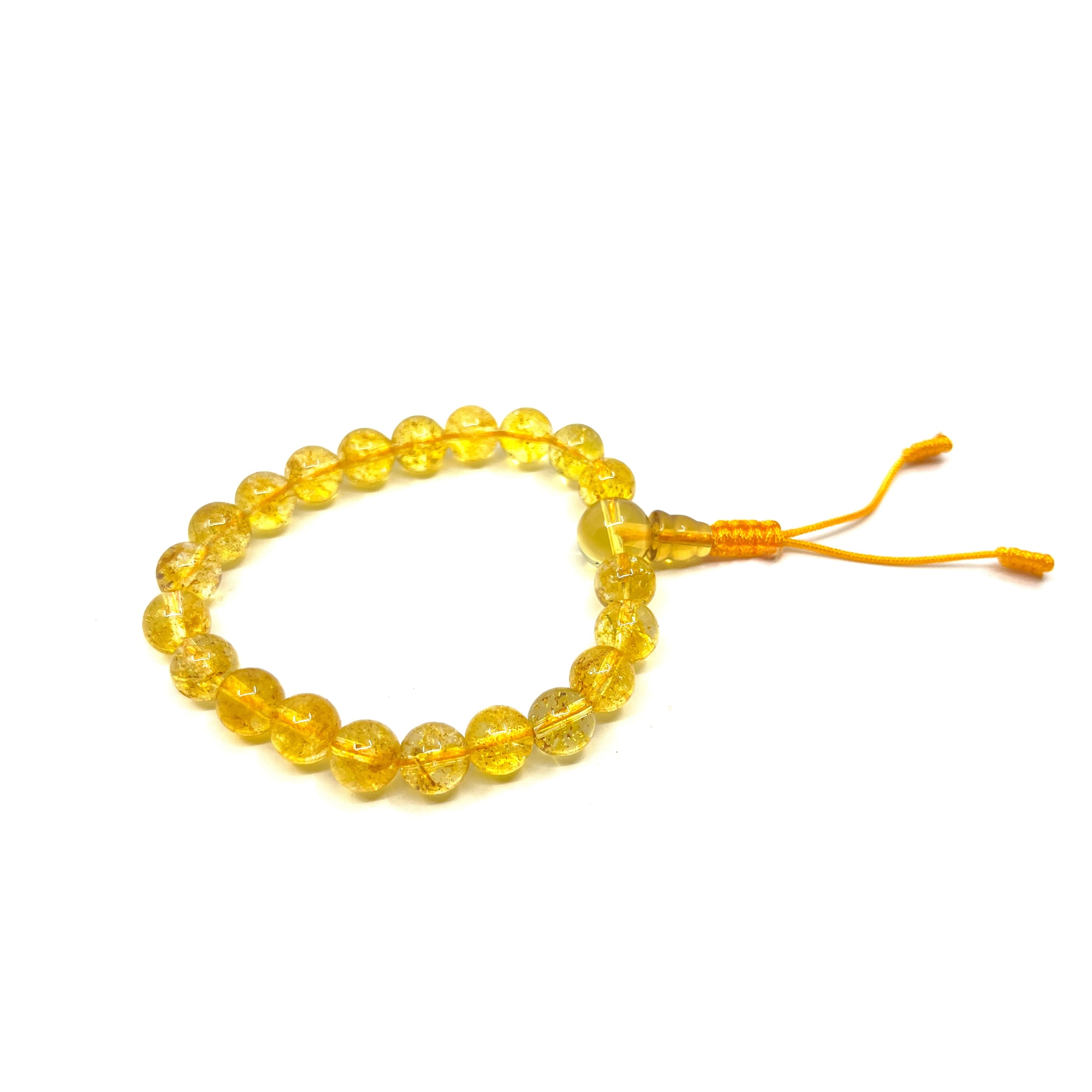 Citrine Gemstone Adjustable Bracelet