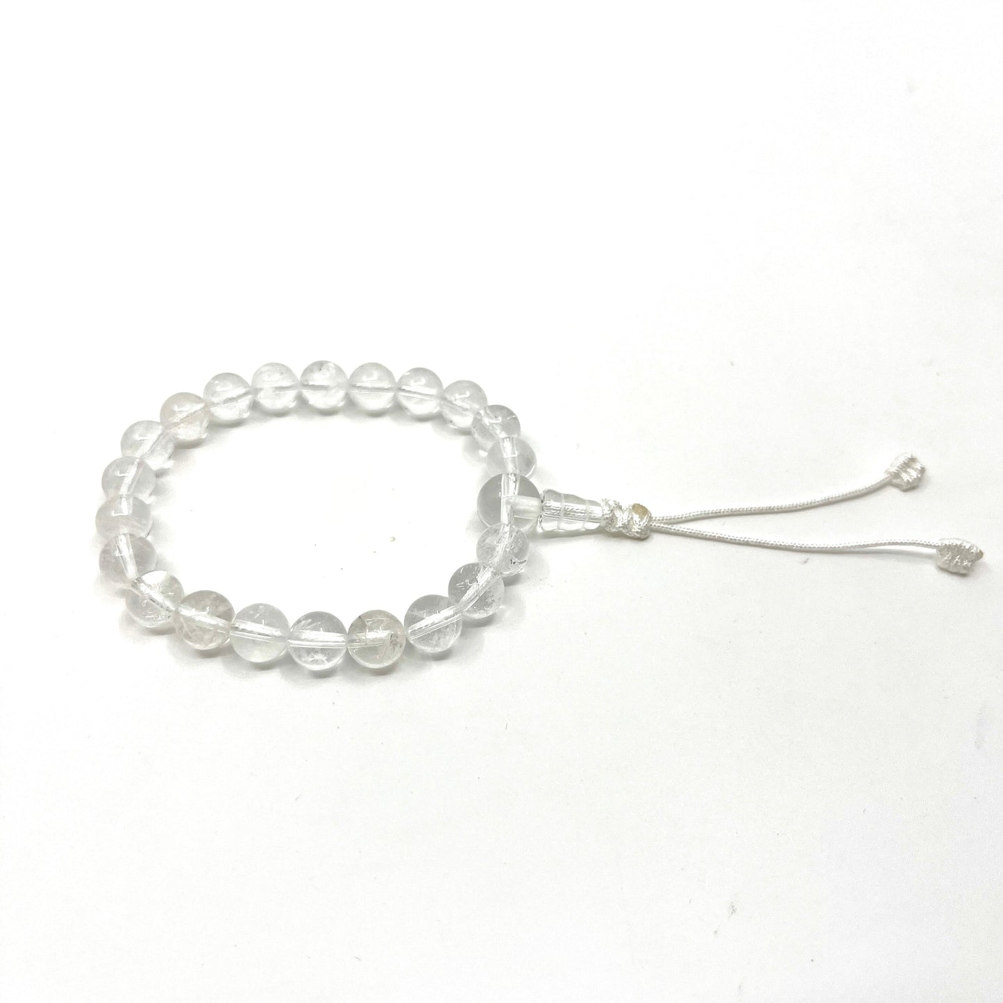 Crystal Clear Gemstone Adjustable Bracelet