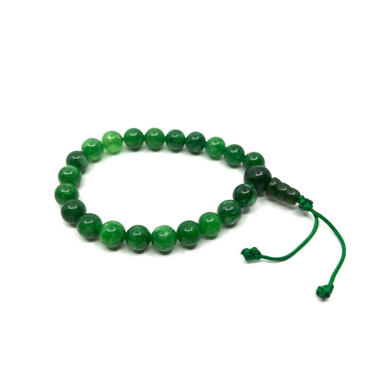 Green Jade Gemstone Adjustable Bracelet