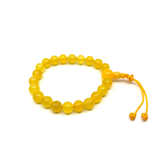 Yellow Onyx Gemstone Adjustable Bracelet