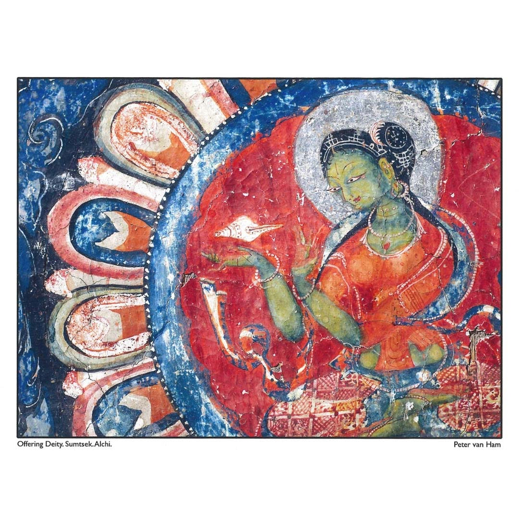 Alchi Monastery card - Offering Deity. Sumtsek. Alchi