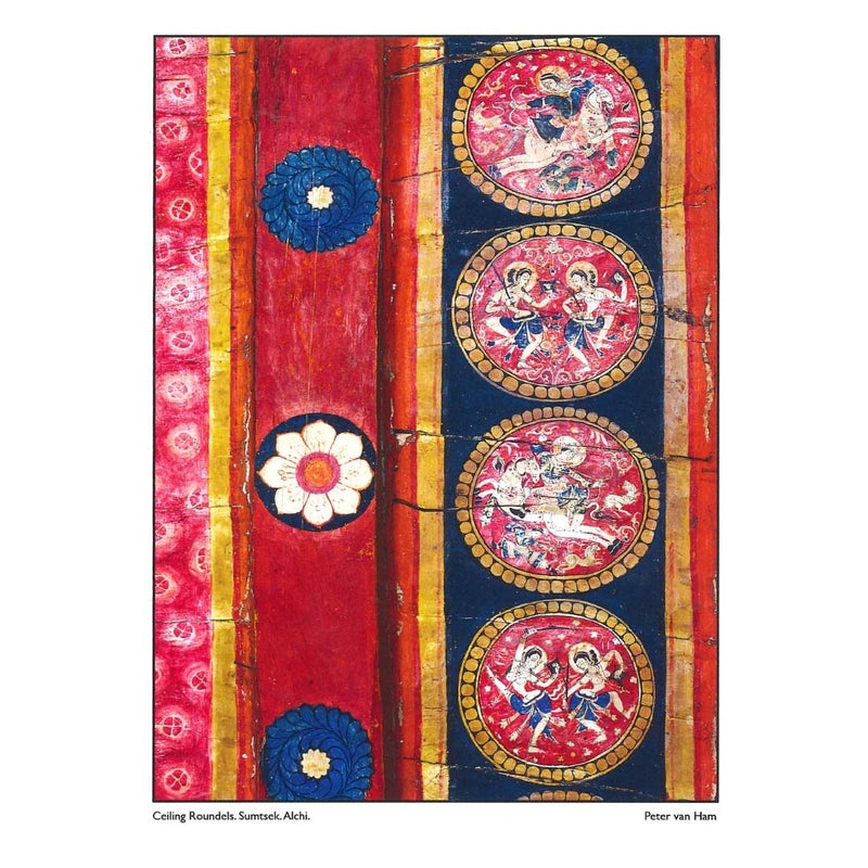 Alchi Monastery card - Ceiling Roundels. Sumtsek. Alchi image 1