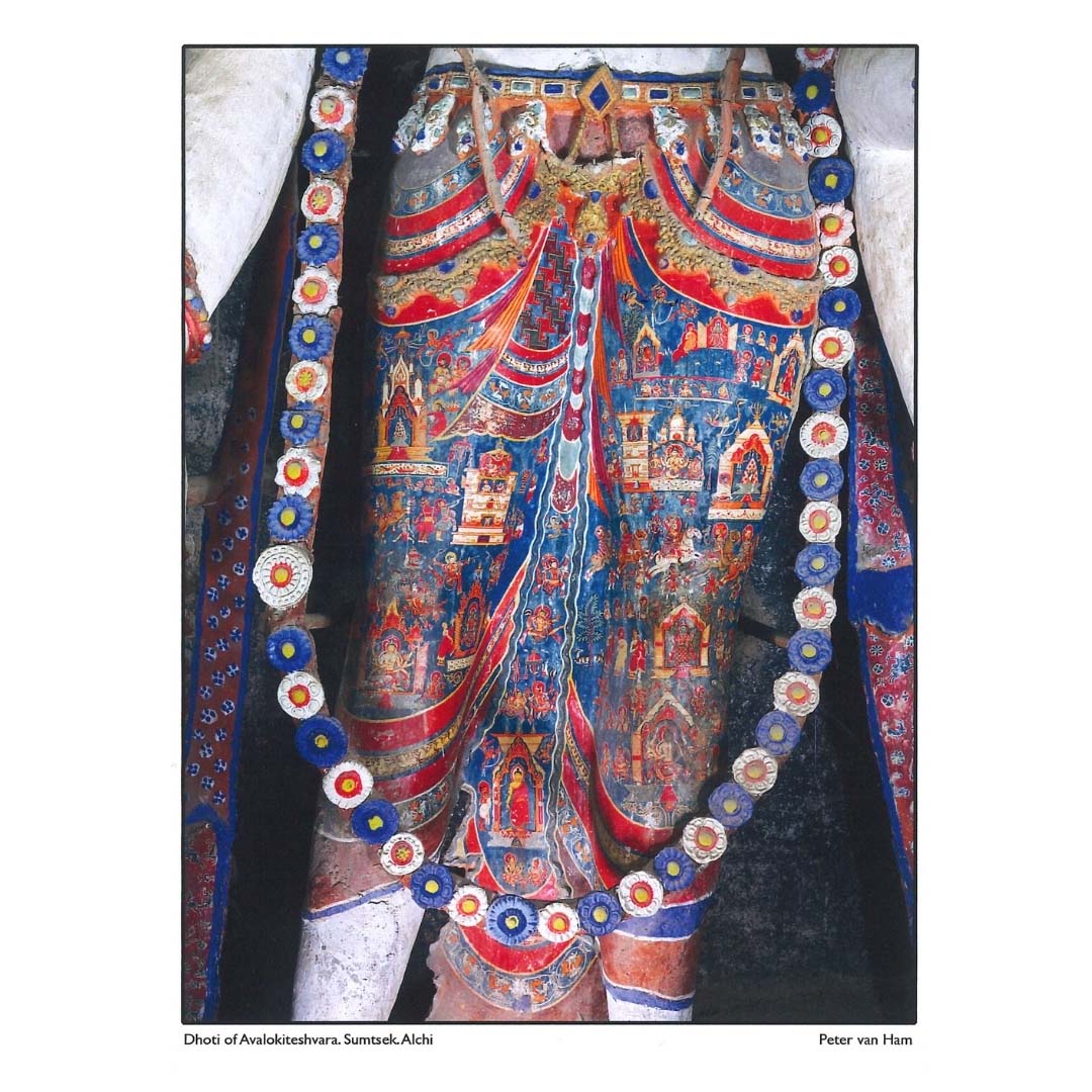 Alchi Monastery card - Dhoti of Avalokiteshvara. Sumstek. Alchi