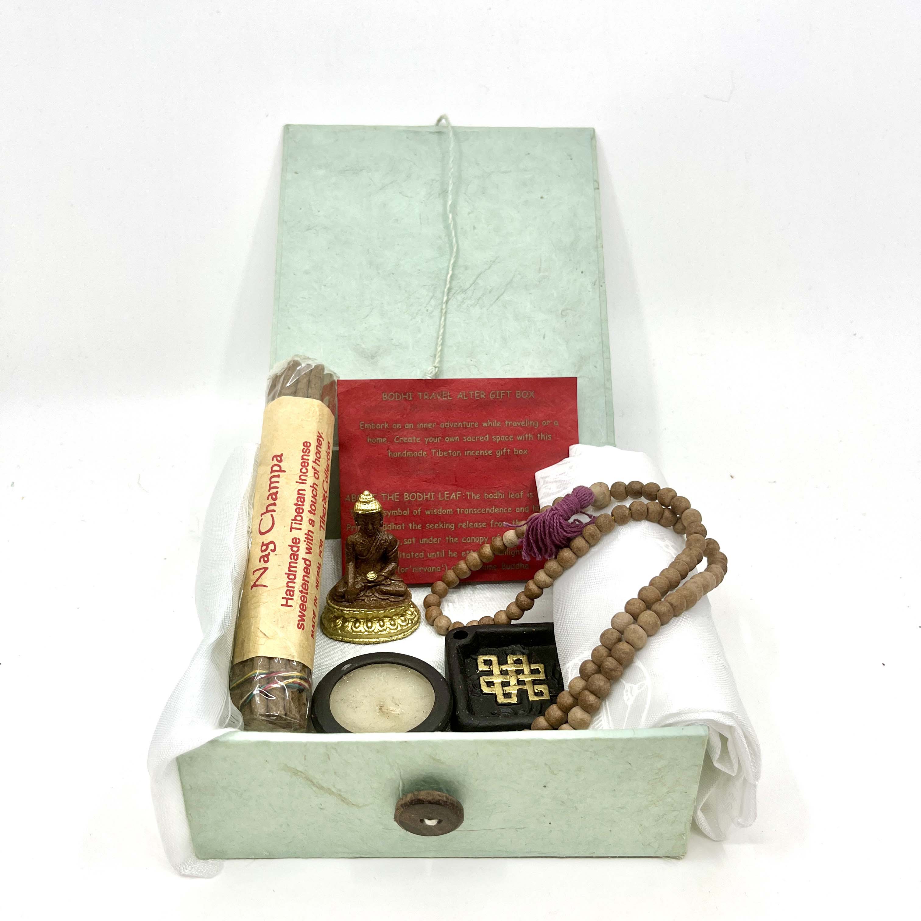 Bodhi Leaf (Sage Green) Travel Altar Box