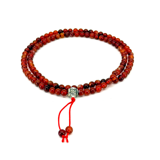 Carnelian Mala 6mm - TIBET HOUSE US NYC