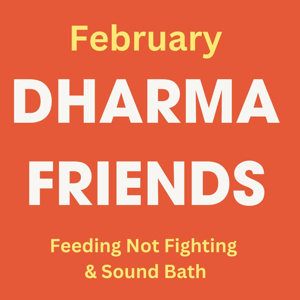 Feeding Not Fighting with DHARMA FRIENDS