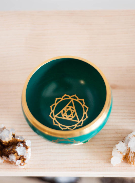 Heart Chakra Singing Bowl 4" - light Green - TIBET HOUSE US NYC