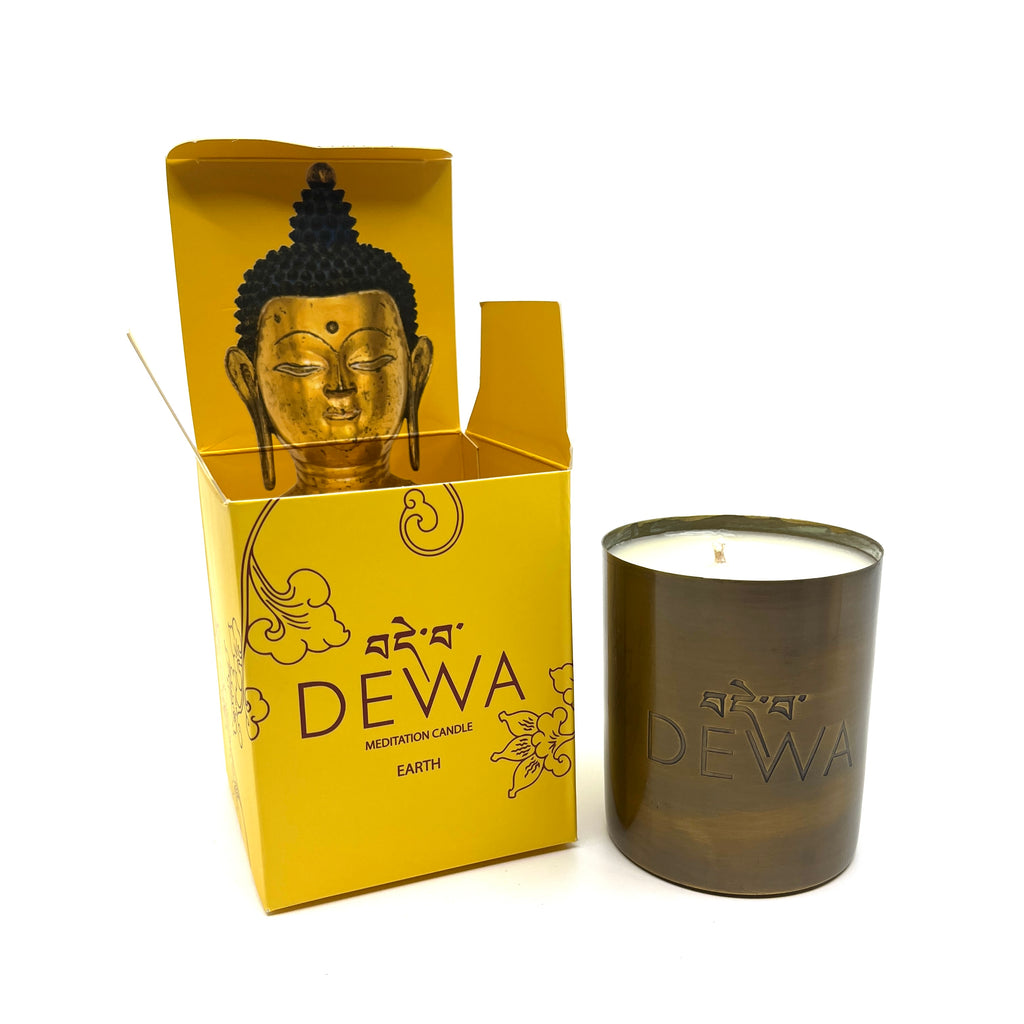 Dewa Candles Earth Large Candle - Tibet House US