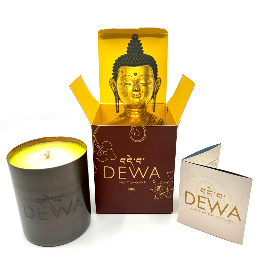 Dewa Candles Fire Large Candle - Tibet House US