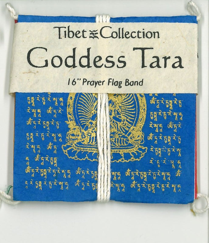 Mini Lokta Paper Prayer Flag: Goddess Tara image 1