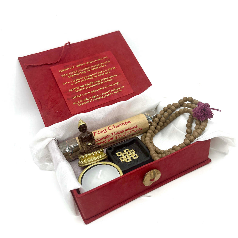Gold Leaf (Red) Travel Altar Box image 3