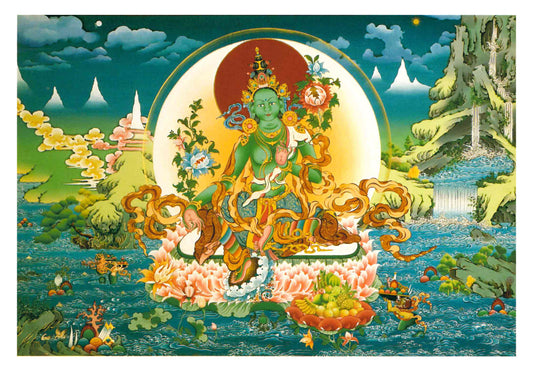 Green Tara Card