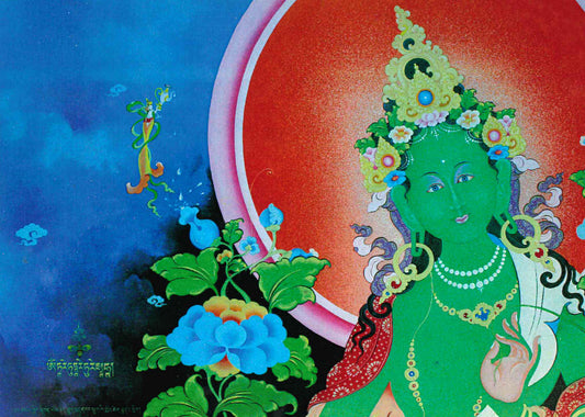 Green Tara Card RW - TIBET HOUSE US NYC