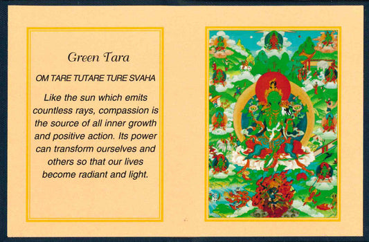 Green Tara Folding Thanka - TIBET HOUSE US NYC