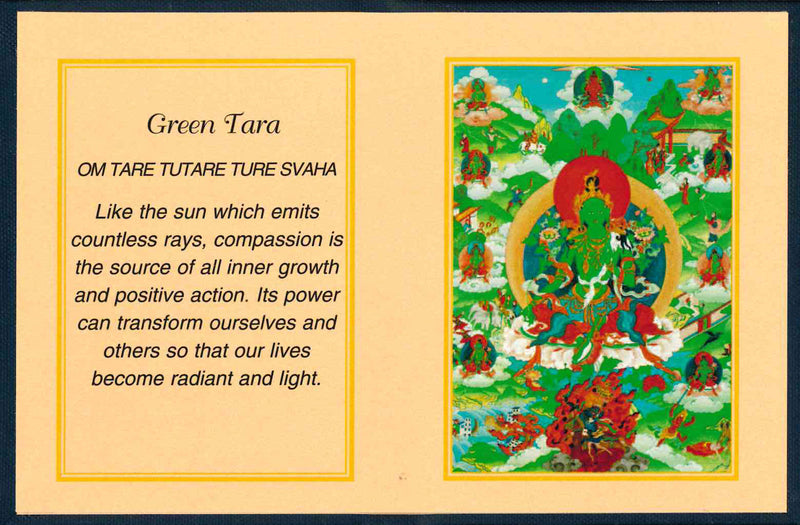 Green Tara Folding Thanka image 1
