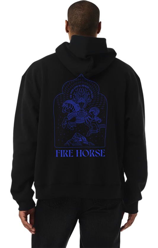 Fire Horse Year Hooded Sweatshirt - ** Orders ship after March 4 - TIBET HOUSE US NYC