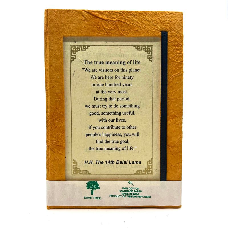 HHDL Quotes Notebook - True Meaning of Life Orange image 1