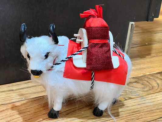 White Yak with Sack: Medium - TIBET HOUSE US NYC
