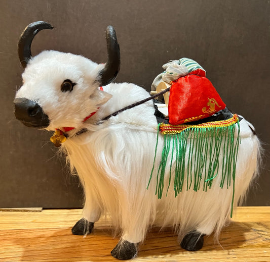 White Yak with Sack: Large - TIBET HOUSE US NYC