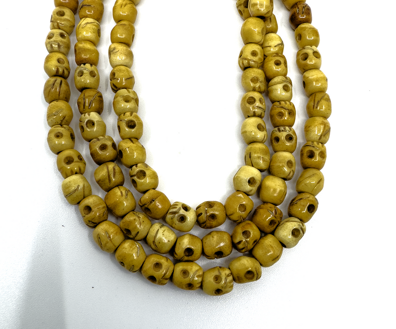 Yak Bone Skull Mala - 6mm image 3