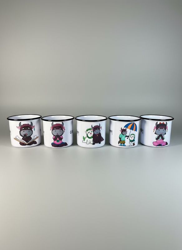 Custom White Enamel Mugs image 2