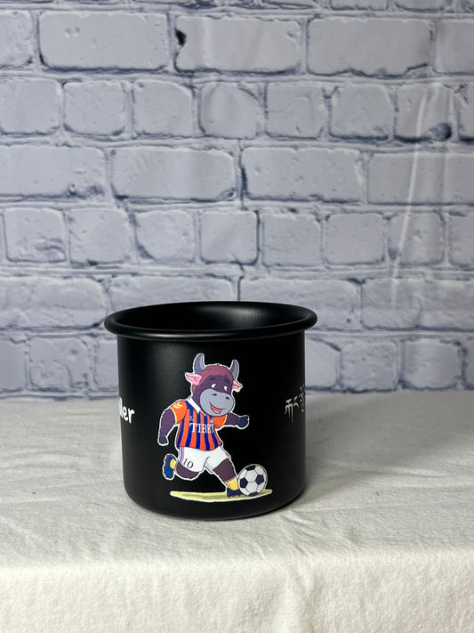 Custom Enamel Mugs: Black