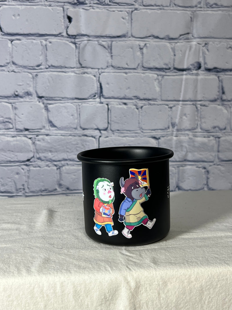 Custom Enamel Mugs: Black image 4