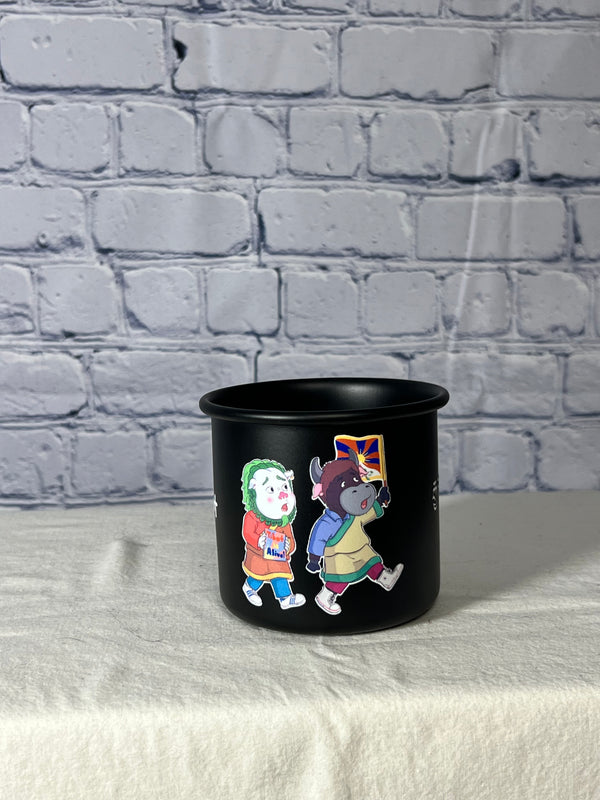 Custom Enamel Mugs: Black image 5