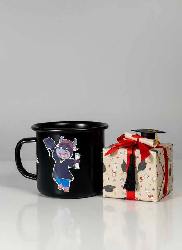 Custom Enamel Mugs: Black image 1