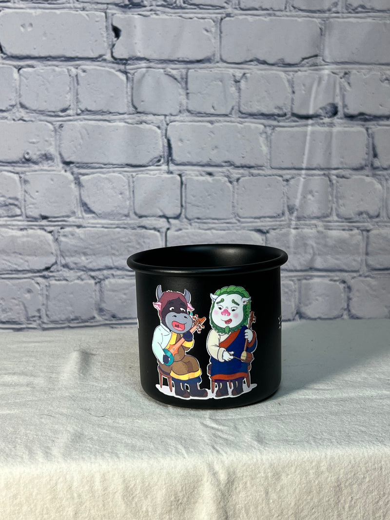 Custom Enamel Mugs: Black image 7