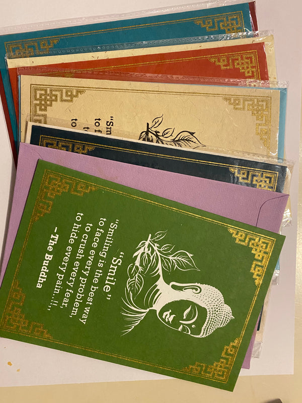 Buddha Quote Greeting Card: SMILE image 2